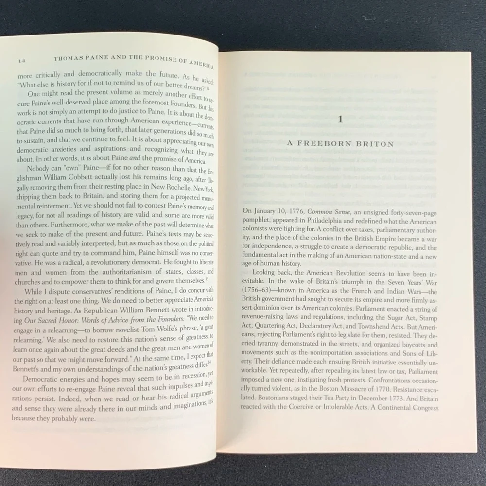 Thomas Paine and the Promise of America by Harvey J. Kaye. 2005.
